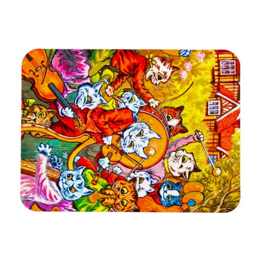 Cat Musical Band Magneet (Horizontaal)