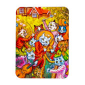 Cat Musical Band Magneet (Verticaal)