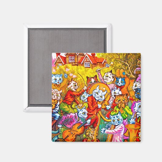 Cat Musical Band Magneet (Voorkant / Achterkant)