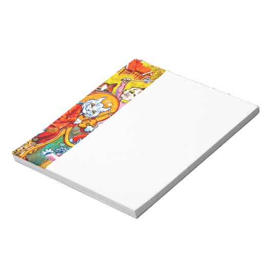 Cat Musical Band Notitieblok (Linkerzijde)