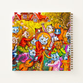 Cat Musical Band Notitieboek (Achterkant)