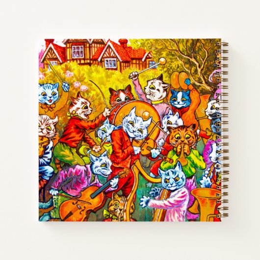 Cat Musical Band Notitieboek (Achterkant)