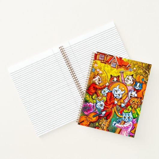 Cat Musical Band Notitieboek (Binnen)