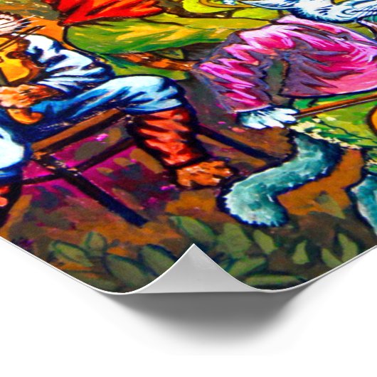 Cat Musical Band Poster (Hoek)