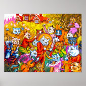 Cat Musical Band Poster (Voorkant)