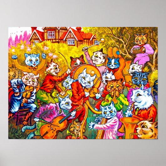 Cat Musical Band Poster (Voorkant)