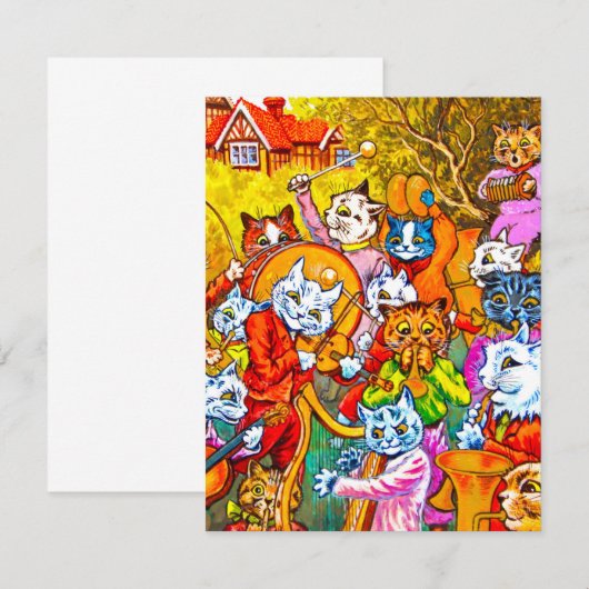 Cat Musical Band Save The Date (Voorkant / Achterkant)