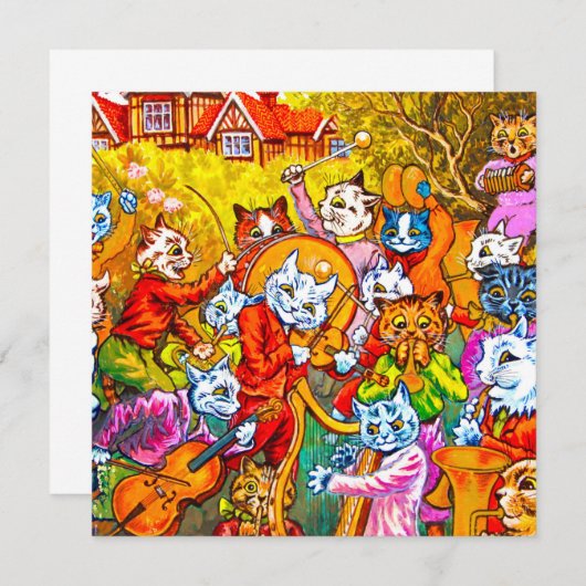 Cat Musical Band Save The Date (Voorkant / Achterkant)