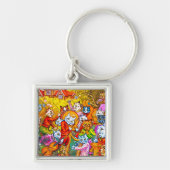 Cat Musical Band Sleutelhanger (Voorkant)