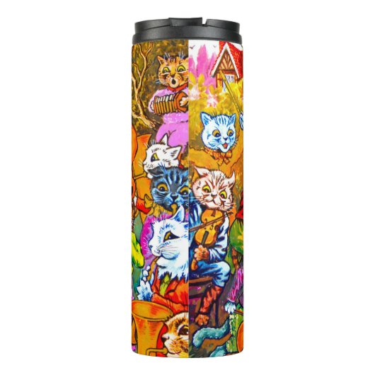 Cat Musical Band Thermosbeker (Achterkant)