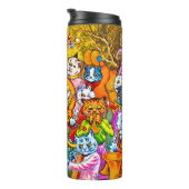 Cat Musical Band Thermosbeker (Geroteerd rechts)