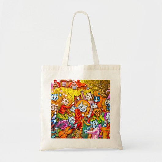 Cat Musical Band Tote Bag (Voorkant)