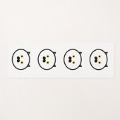CAT MUSTACHE CAT YOGA MATS YOGAMAT (Voorkant (horizontaal))