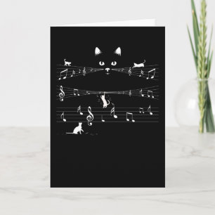 Cat Muzieknoten Kaart