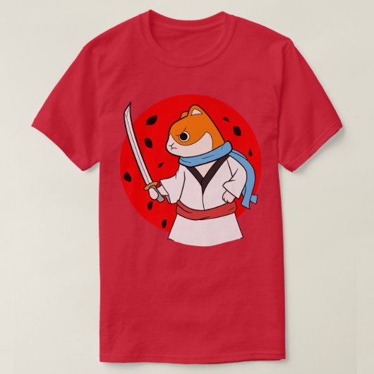 Cat Mythos Bushido Ronin Japans Samurai (2) T-shirt (Design voorkant)