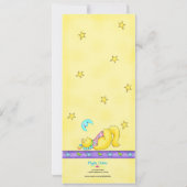 Cat Nap Baby shower Invitation Kaart (Achterkant)