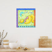 Cat Nap Cat Poster (Keuken)