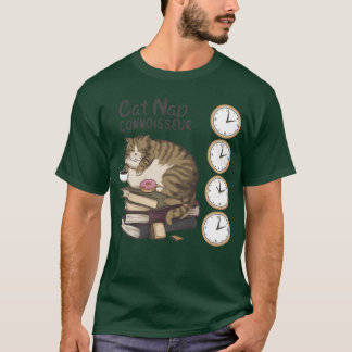 Cat Nap Grappig vet Cat retro T-shirt