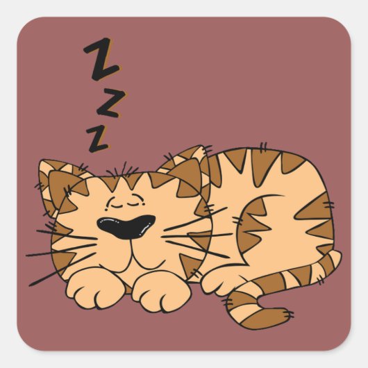 Cat Nap Kat Sticker (Voorkant)
