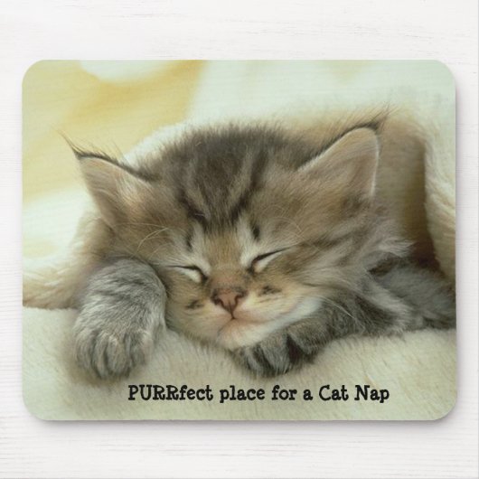 Cat Nap Mousepad Muismat (Voorkant)