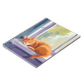 Cat Nap | Orange Kitten Watercolor Pet Notitieboek (Linkerzijde)