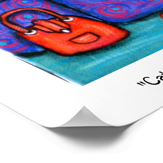 Cat Nap over mam's stoel Poster (Hoek)