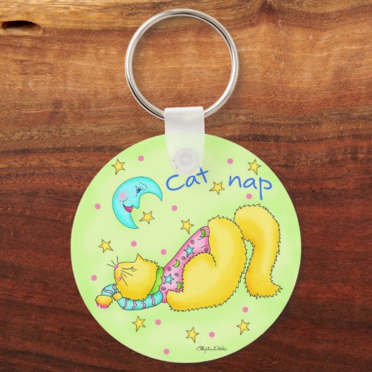 Cat Nap Sleutelhanger (Voorkant)