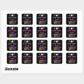 CAT NAp TIME Vierkante Sticker (Vel)