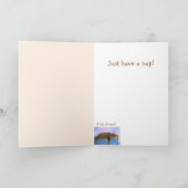 Cat Nap Wisdom krijgt goede Kaart (Binnen)