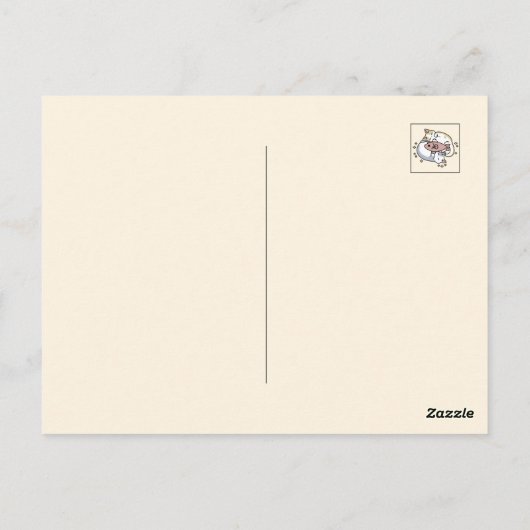 Cat-Napping is mijn zelfzorg Schattigee Cat Quote Briefkaart (Achterkant)