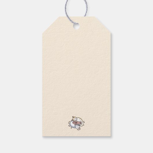 Cat-Napping is mijn zelfzorg Schattigee Cat Quote Cadeaulabel (Achterkant)