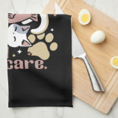 Cat-Napping is mijn zelfzorg Schattigee Cat Quote Theedoek (Quarter Fold)