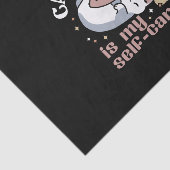 Cat-Napping is mijn zelfzorg Schattigee Cat Quote Tissuepapier (Detail)