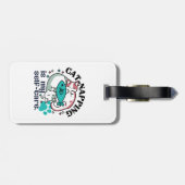 Cat-Napping is mijn zelfzorg: Schattigee slaperige Bagagelabel (Achterkant horizontaal)