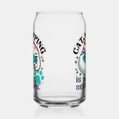 Cat-Napping is mijn zelfzorg: Schattigee slaperige Blikvorm Glas (Rechts)