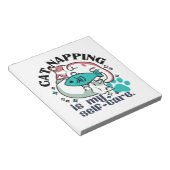 Cat-Napping is mijn zelfzorg: Schattigee slaperige Notitieblok (Schuin)
