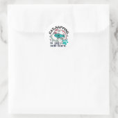 Cat-Napping is mijn zelfzorg: Schattigee slaperige Ronde Sticker (Tas)