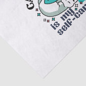 Cat-Napping is mijn zelfzorg: Schattigee slaperige Tissuepapier (Detail)