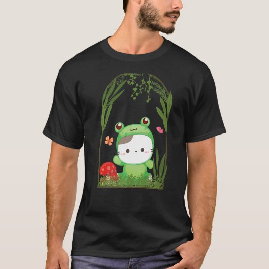 Cat Naturecore Forestcore T-shirt (Voorkant)