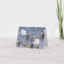 Cat Nav Halloween Kaart