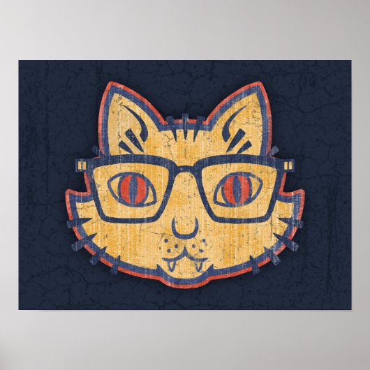 Cat Nerd Poster (Voorkant)