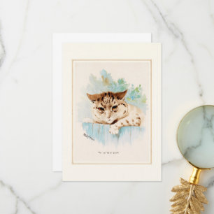 Cat Next Door by Louis Wain Bedankkaart