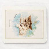 Cat Next Door by Louis Wain Muismat (Voorkant)