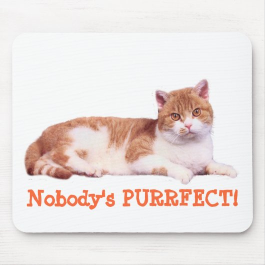 Cat Niemand's purrfect Mousepad Muismat (Voorkant)