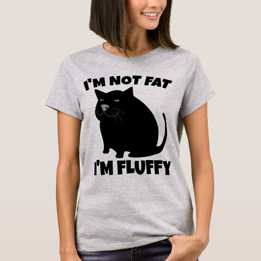 CAT NIET VET PLUIZIG GRAPPIG T-SHIRTS (Voorkant)