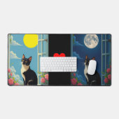 Cat Night & Day SkinDesk Mat (Keyboard & Muis)