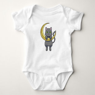 Cat Night Moon Romper