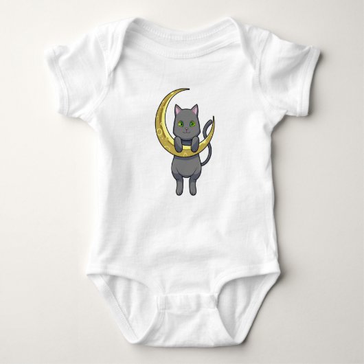 Cat Night Moon Romper (Voorkant)