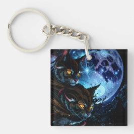 Cat Night Sleutelhanger
