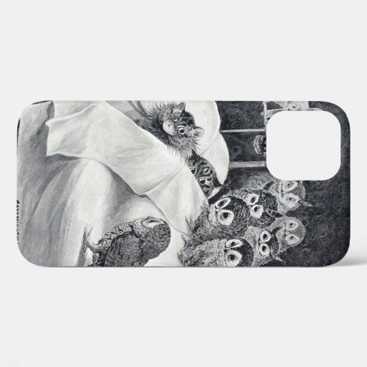 Cat Nightmare Owl Bird, Louis Wain Case-Mate iPhone Case (Achterkant (horizontaal))